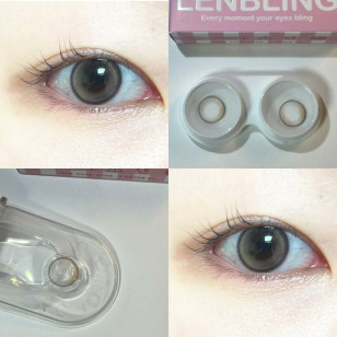【散光】Lenbling Eye Only 1 Month Olovue Peanut Choco 每月抛棄散光彩妝隱形眼鏡